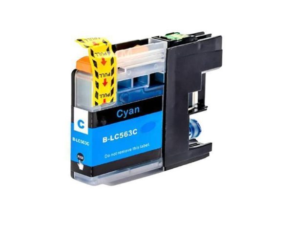 Cyan Brother LC563C Compatible Ink Cartridge