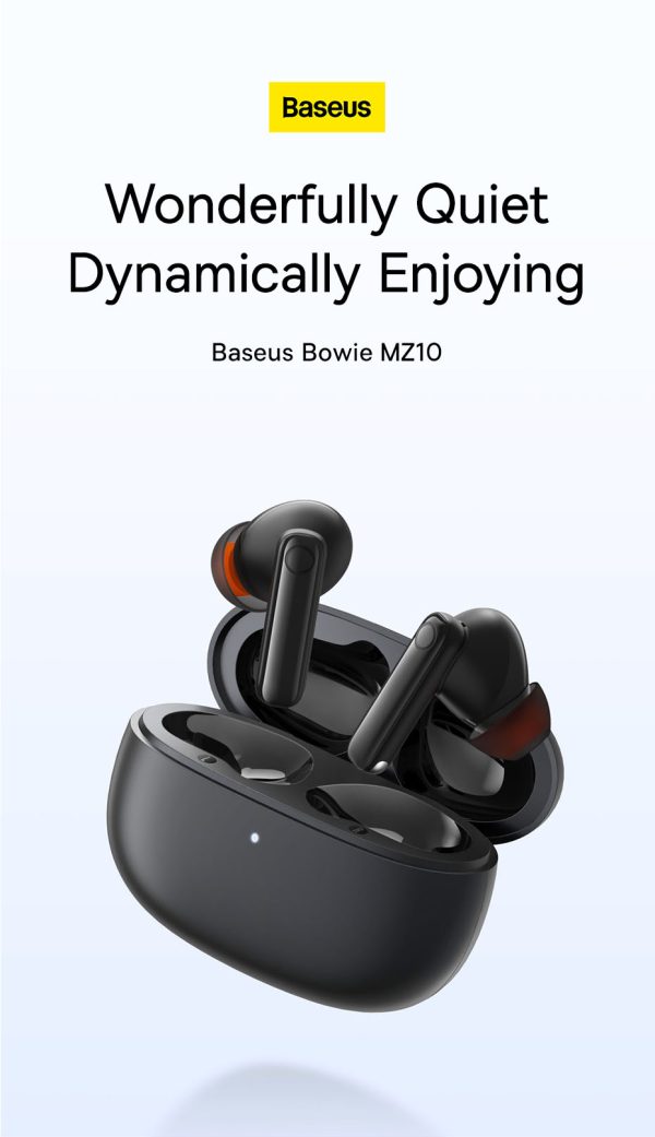 Baseus Bowie MZ10 Ture Wireless Earphones (White) - Image 4