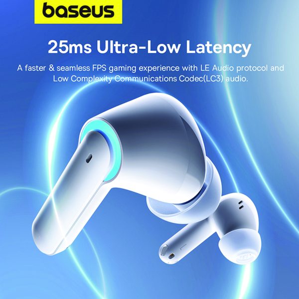 Baseus AeQur G10 True Wireless Earphones Stellar - White - Image 7