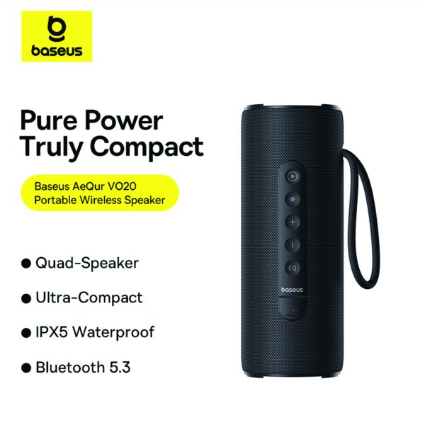 Baseus AeQur VO20 Portable Wireless Speaker - Image 8