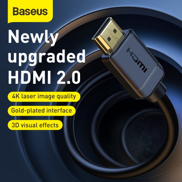 Baseus high definition Series HDMI To HDMI Adapter Cable 1Meter - Image 3