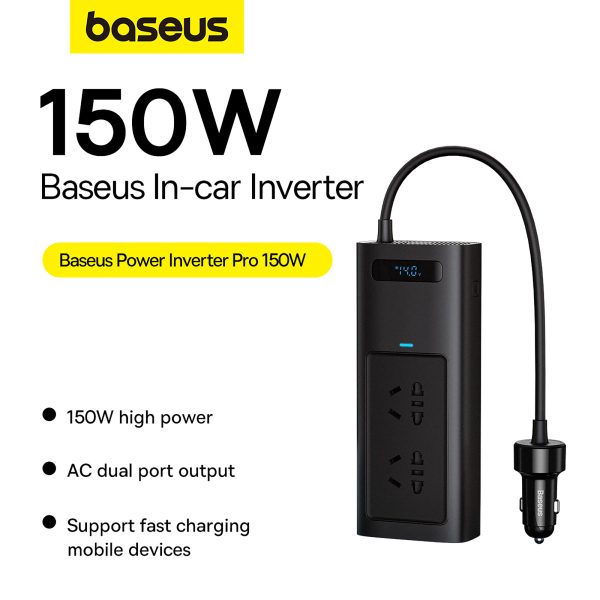 Baseus Power Inverter Pro 150W (220V CN/EU) - Image 4