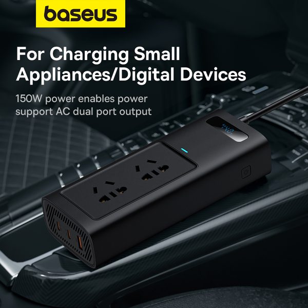 Baseus Power Inverter Pro 150W (220V CN/EU) - Image 5