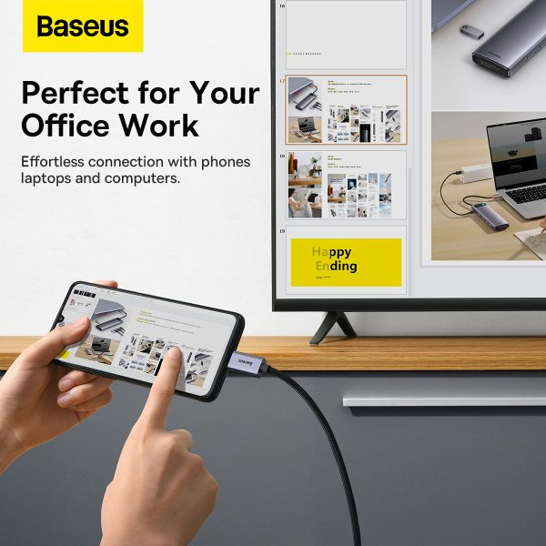 Baseus High Definition Series Graphene Type-C to HDMI 4K Adapter Cable 1Meter - Image 7