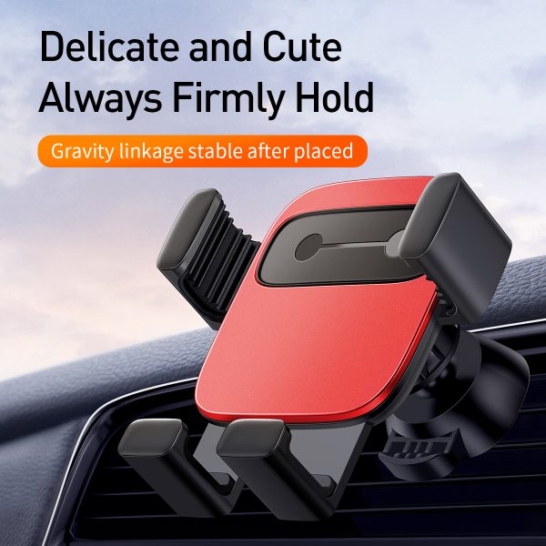 Baseus Cube Gravity Vehicle Mounted Holder for Smartphones (Air Vent) Black - Image 4