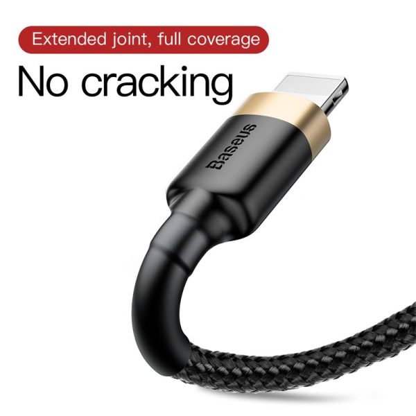 Baseus Cafule Series Fast Charging and Data Cable USB to iOS 1.5A 2M Black - Image 7