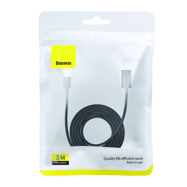 Baseus AirJoy Series USB3.0 Extension Cable 1.5m Cluster Black - Image 3