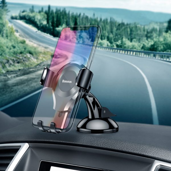 Baseus Osculum Type Gravity Car Mount Black - Image 2