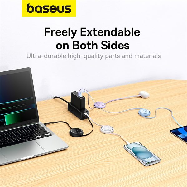 Baseus Free2Draw 100W Mini Retractable Charging Cable 1METER - Image 4